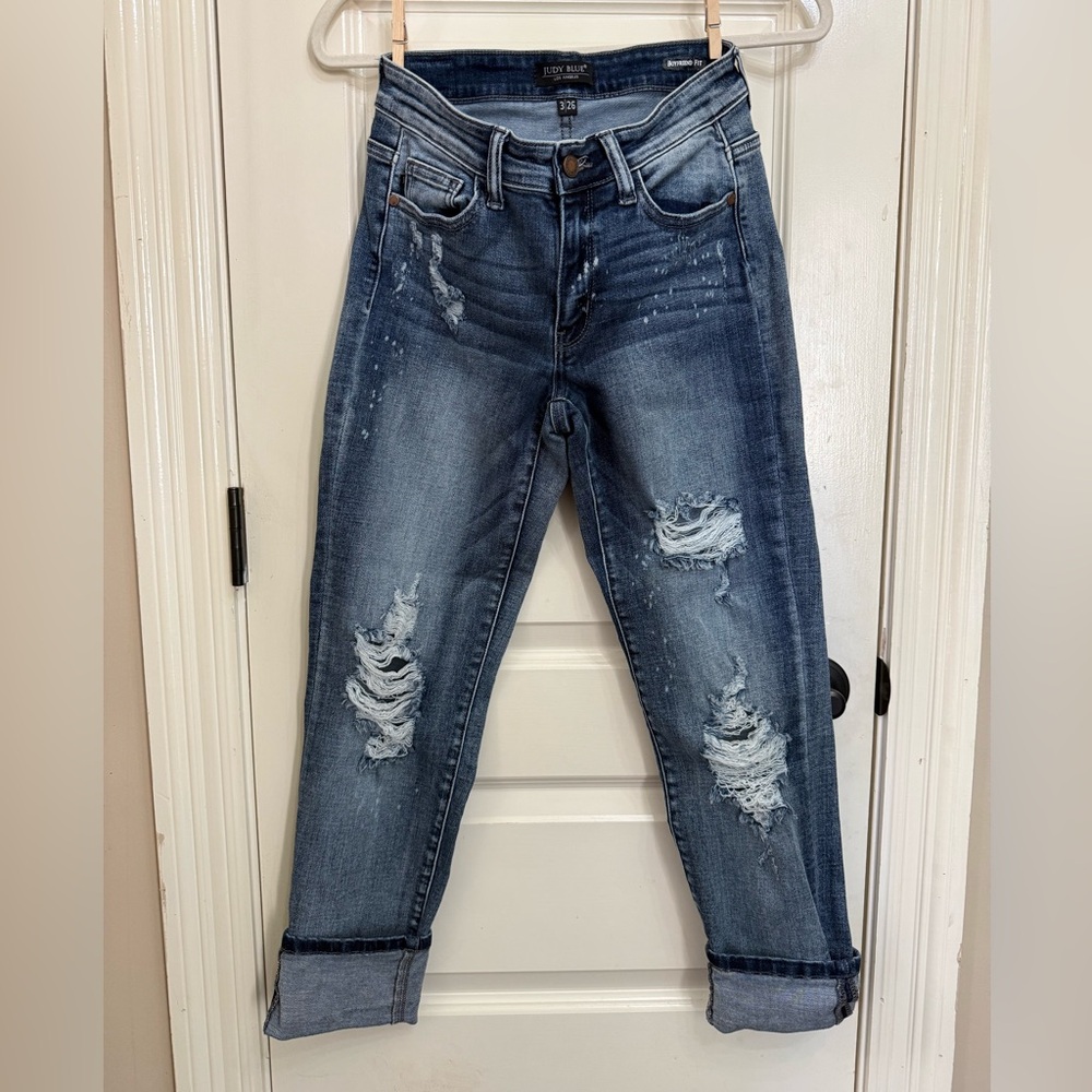 Judy Blue Distressed Boyfriend Jeans 3/26